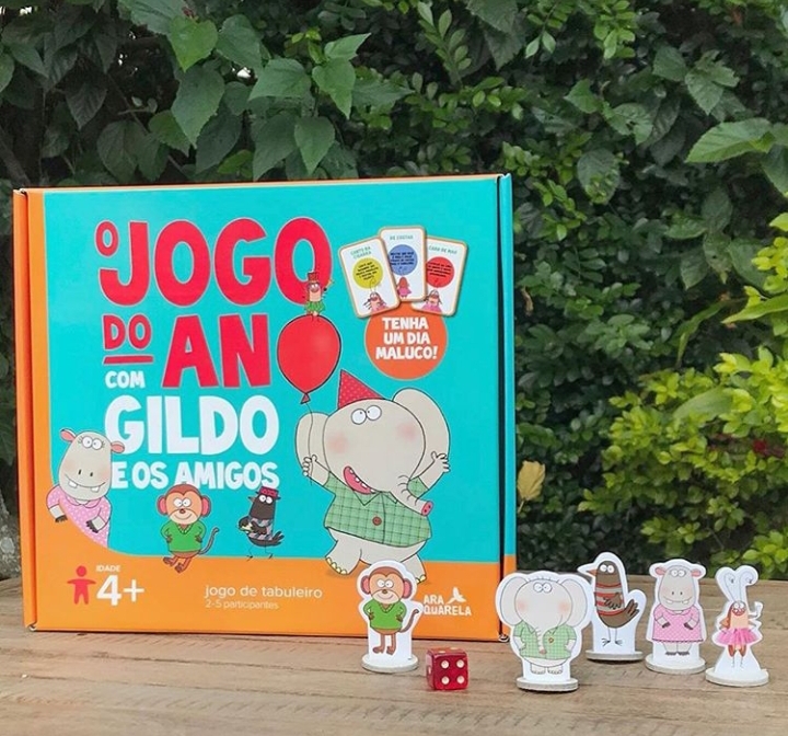 Jogo de Tabuleiro Infantil Gildo e os Amigos O Jogo do Ano – Bazar das  Arábias